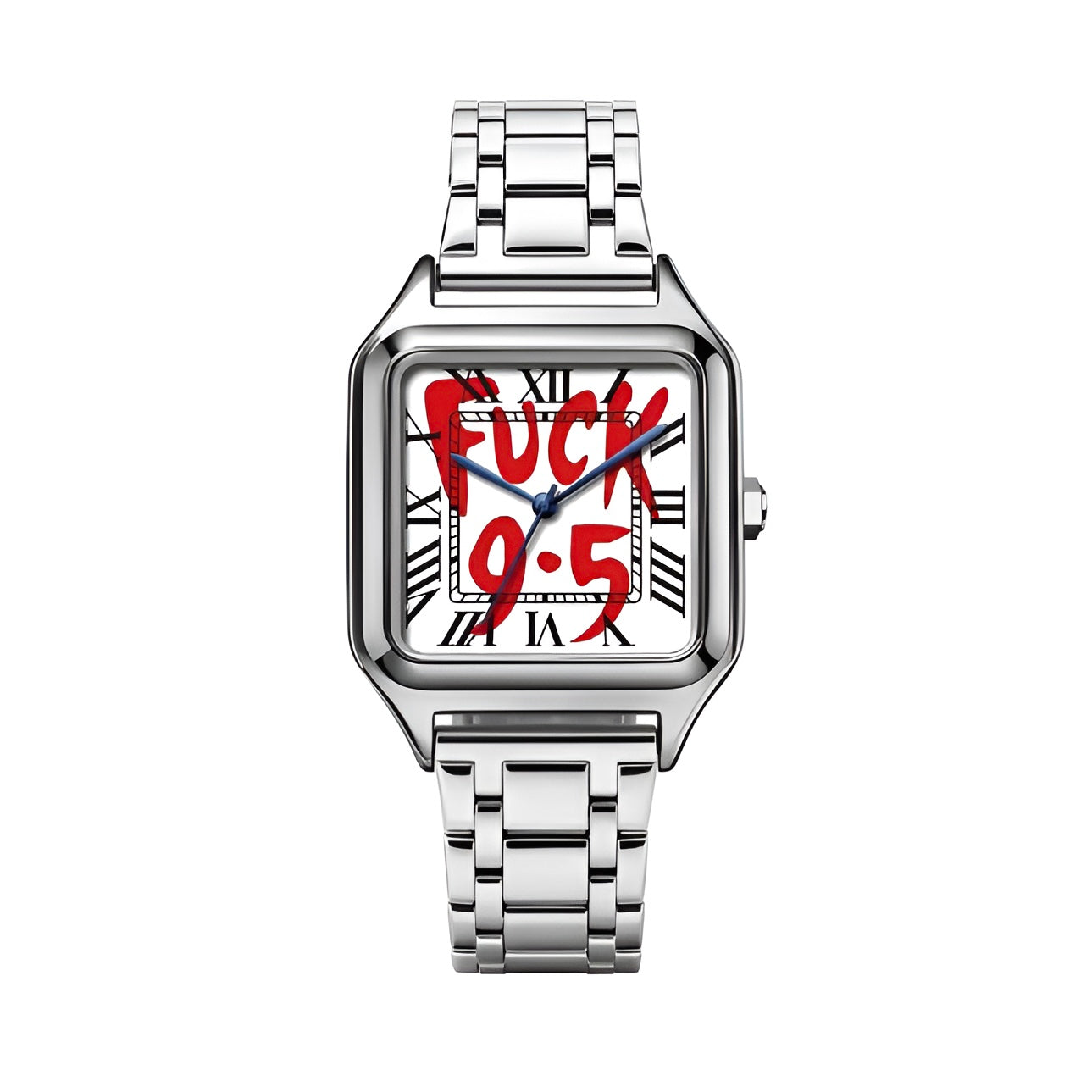 2026 Hot Stainless Steel Alloy Square Dial Simple Elegant Ins Style Light Luxury High-End Unisex Square Waterproof Quartz Watch