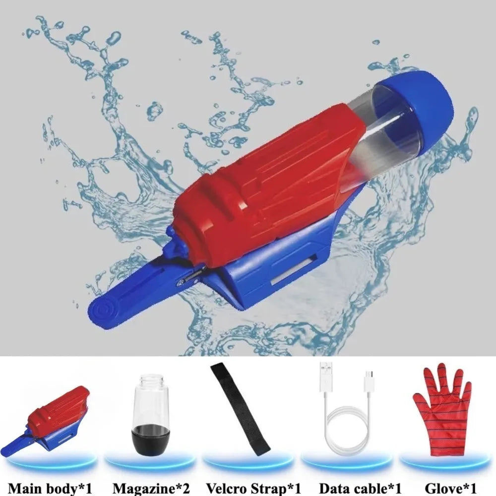 Popular Spider Wrist Press Electric Launcher Burst Water Gun Water Blaster Toy Party Props Perfect Gifts for Children